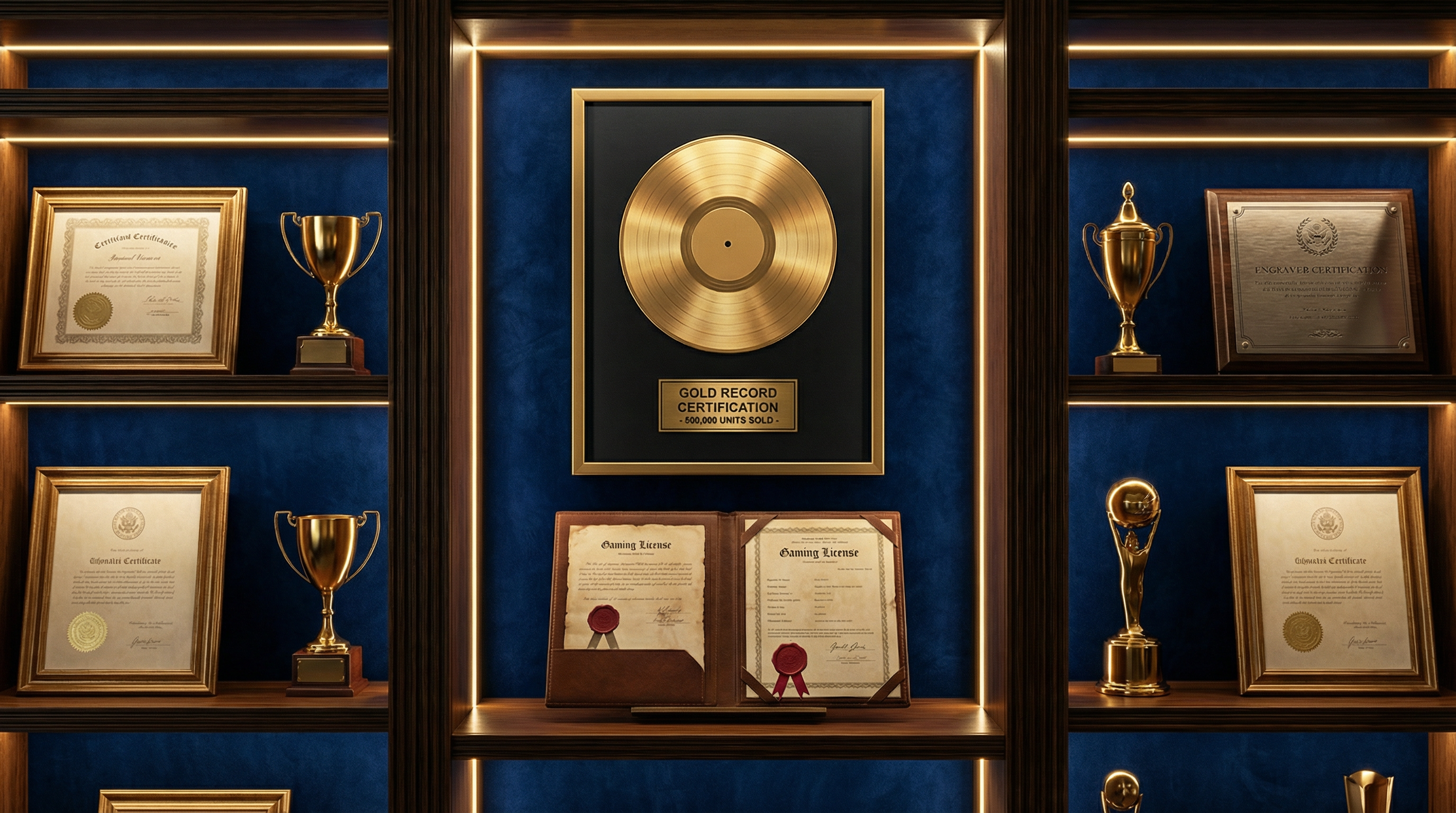 ag捕鱼 - 平台授权证书与行业奖项展示